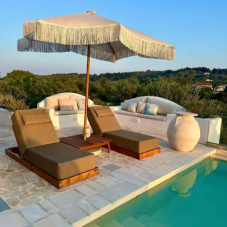 Villa Nikolas - A Luxurious Escape With Panoramic Views Gaios